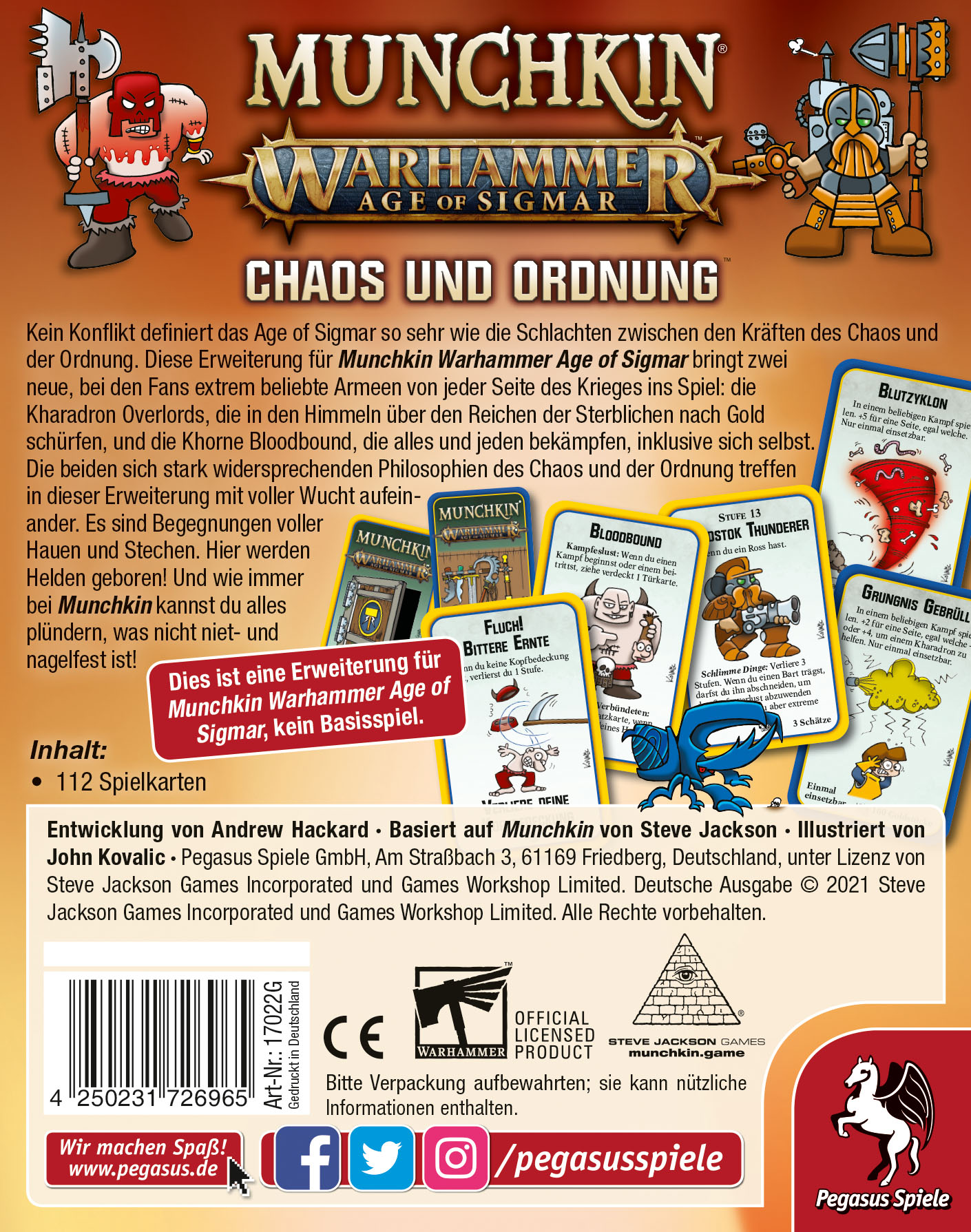 Munchkin Warhammer Age of Sigmar: Chaos und Ordnung [Erweiterung]