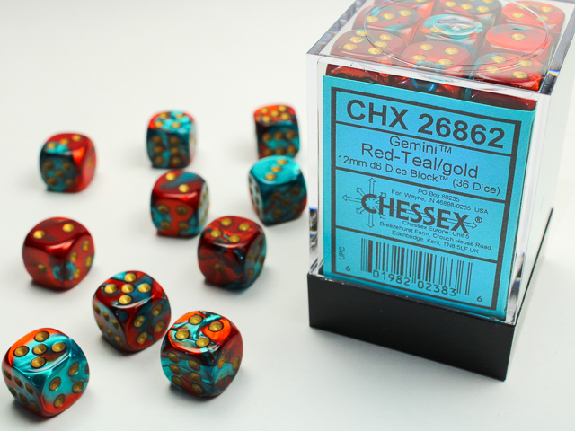 Chessex 12mm d6 Gemini