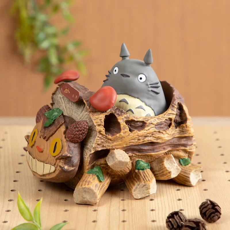 Big Totoro & Catbus wagon Planter - My Neighbor Tot