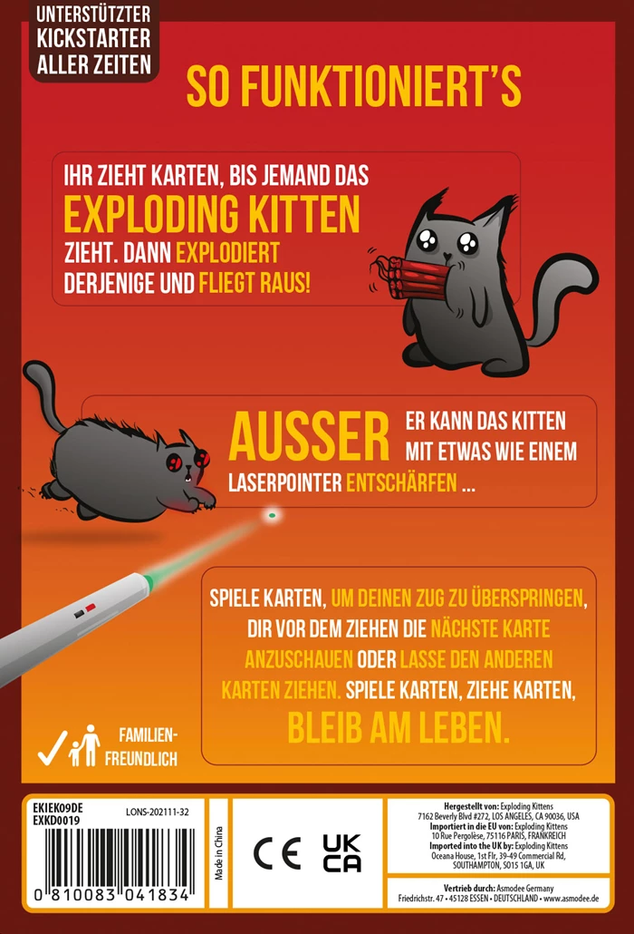 Exploding Kittens 2 Spieler Edition