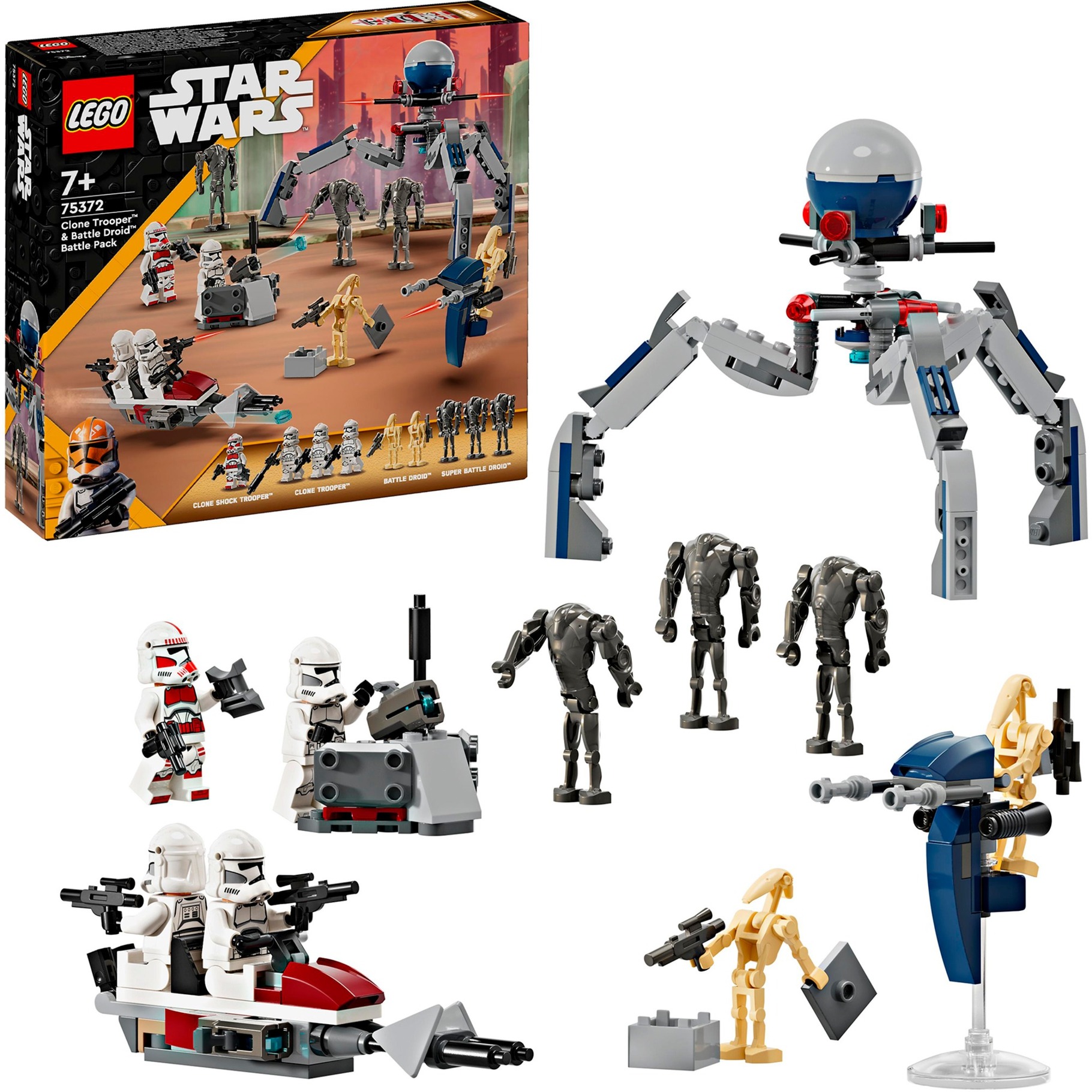 LEGO 75372 Star Wars Clone Trooper & Battle Droid Battle Pack