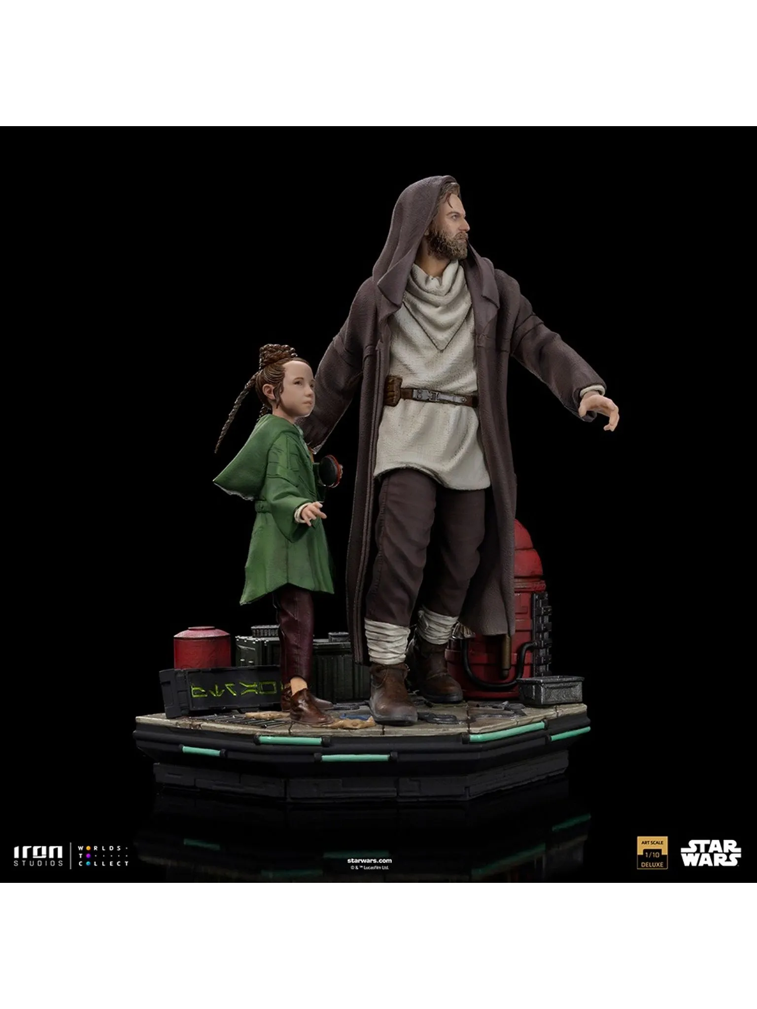 Obi-Wan And Young Leia - Star Wars Deluxe Art Scale 1/10