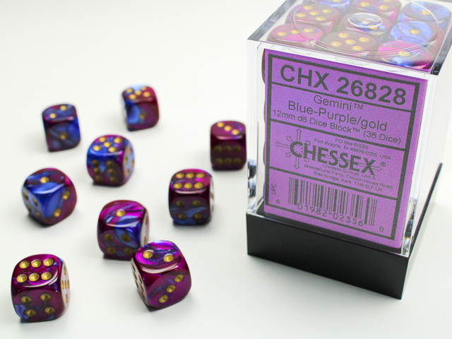 Chessex 12mm d6 Gemini