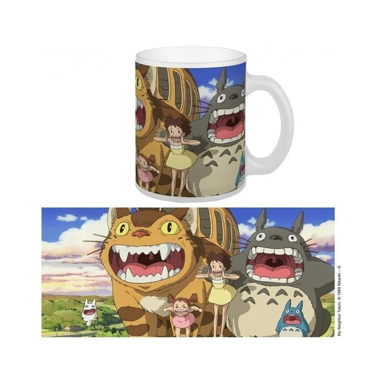 Mug Ghibli 02 - Nekobus & Totoro - My Neighbor Totoro