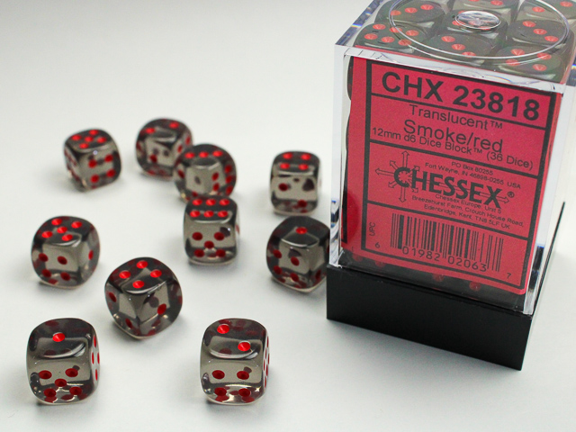 Chessex 12mm d6 Translucent