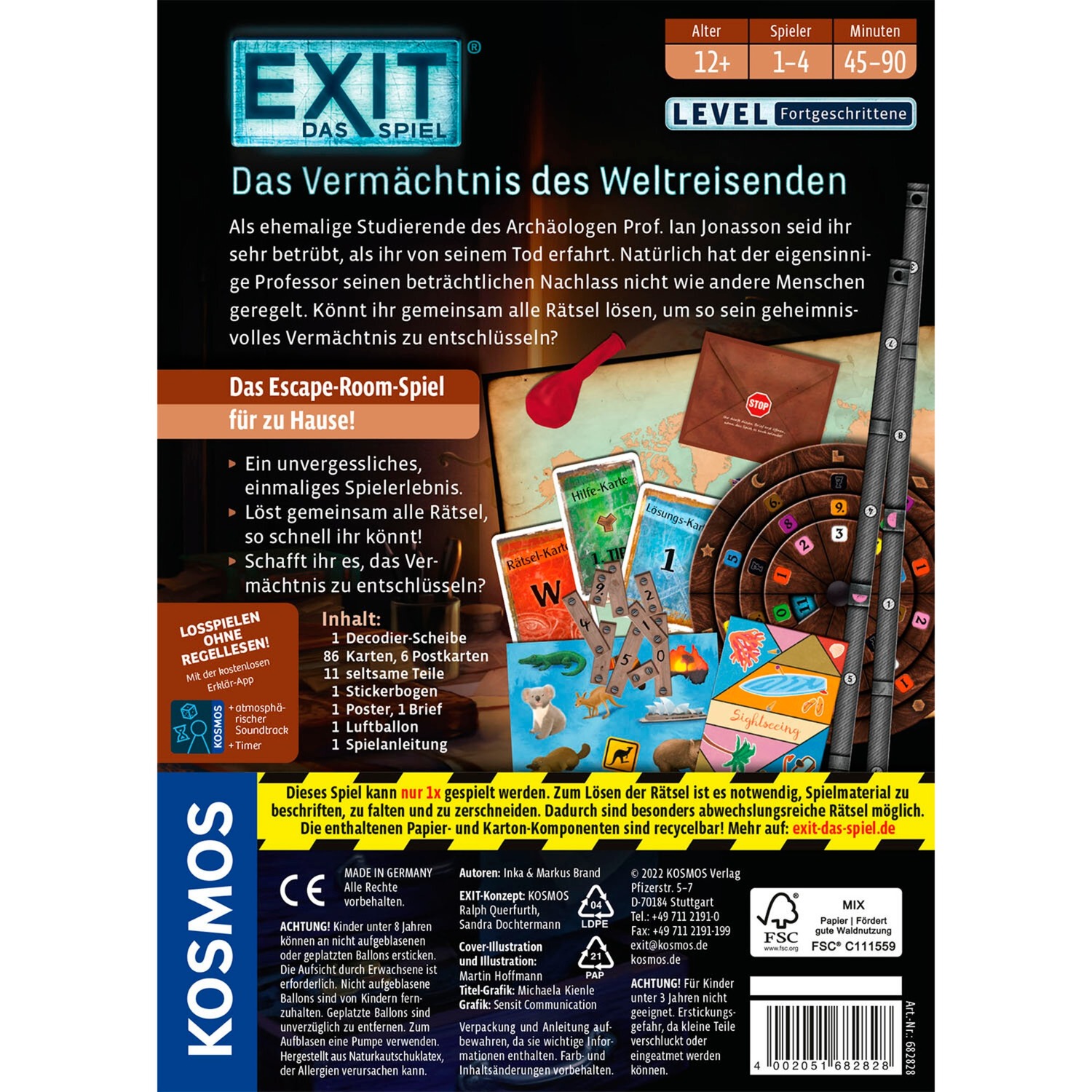 EXIT - Das Spiel - Das Vermächtnis des Weltreisenden