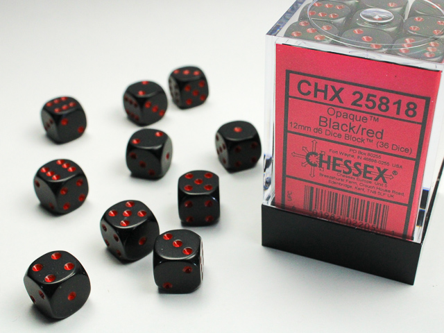 Chessex 12mm d6 Opaque