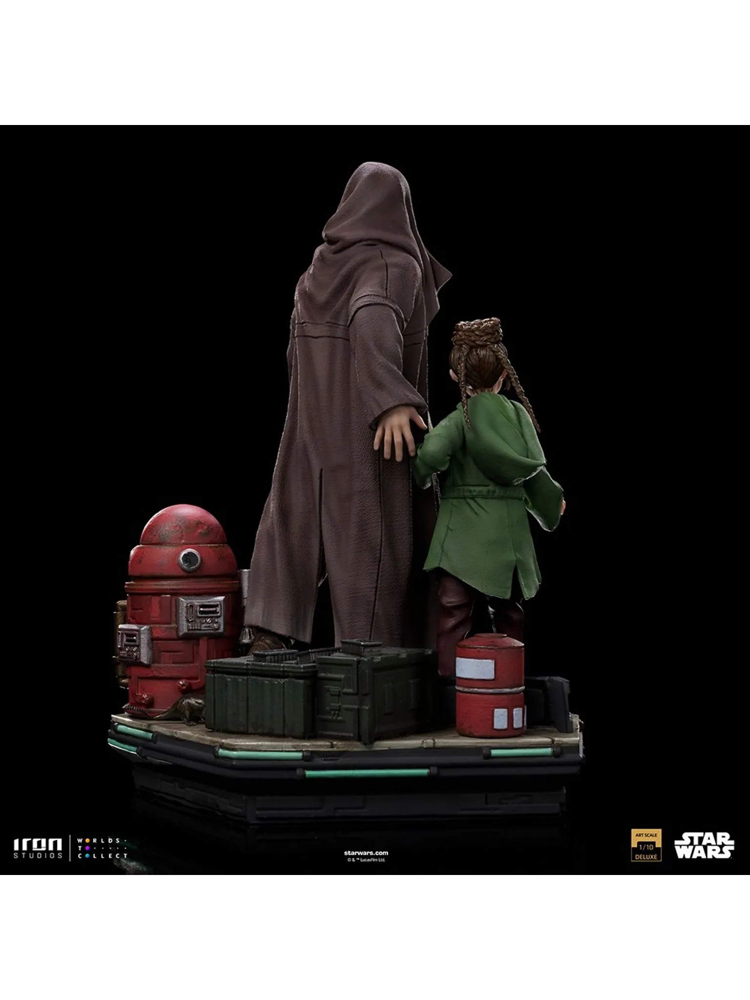 Obi-Wan And Young Leia - Star Wars Deluxe Art Scale 1/10