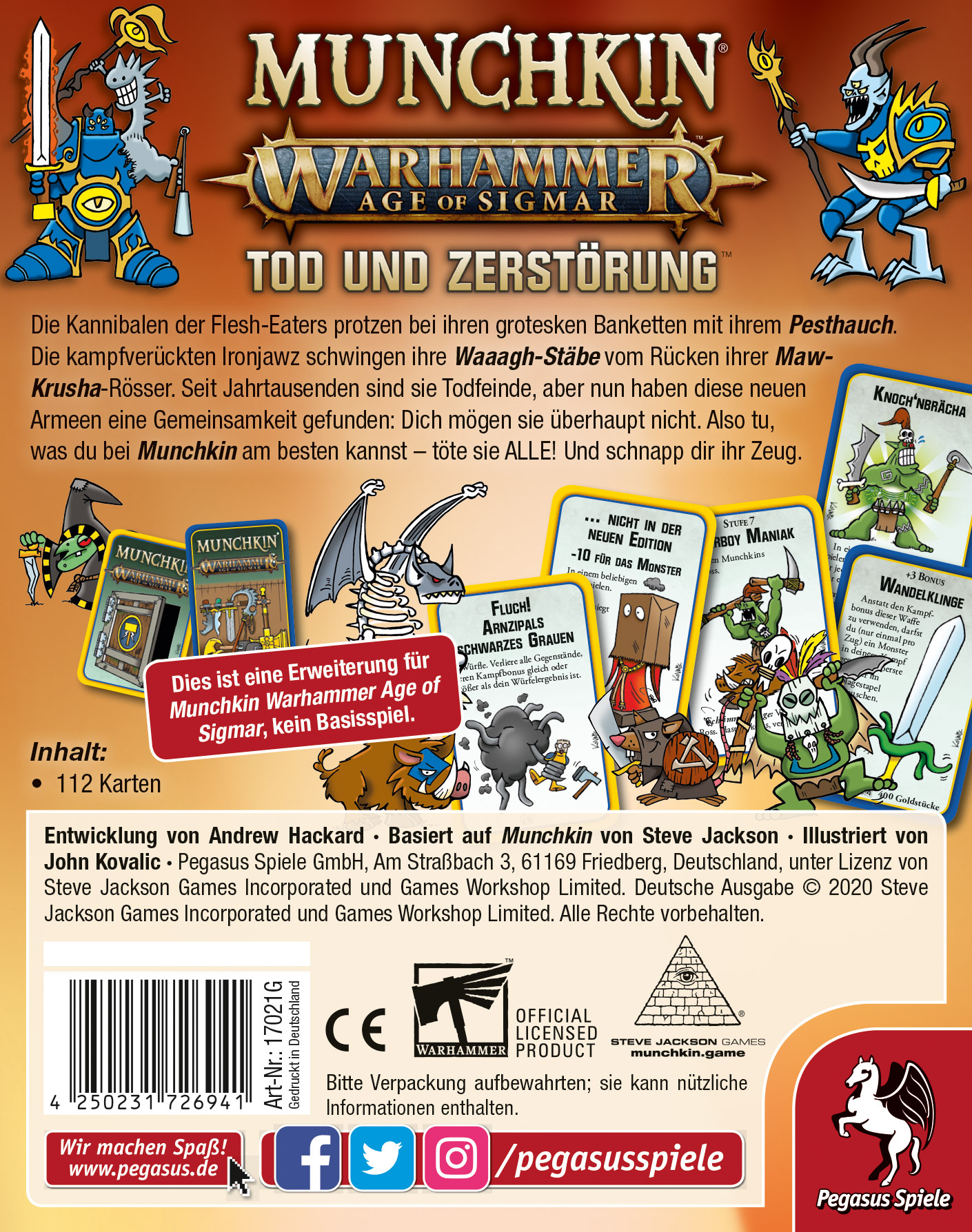 Munchkin Warhammer Age of Sigmar: Tod und Zerstörung [Erweiterung]