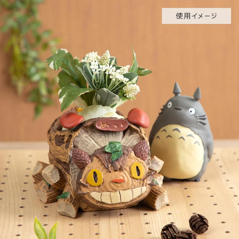 Big Totoro & Catbus wagon Planter - My Neighbor Tot