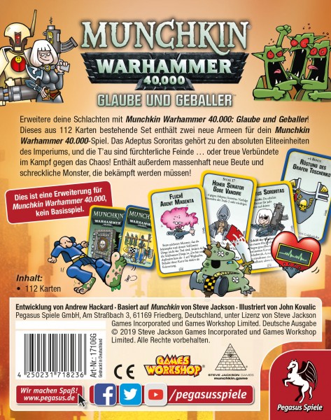 Munchkin Warhammer 40.000: Glaube und Geballer