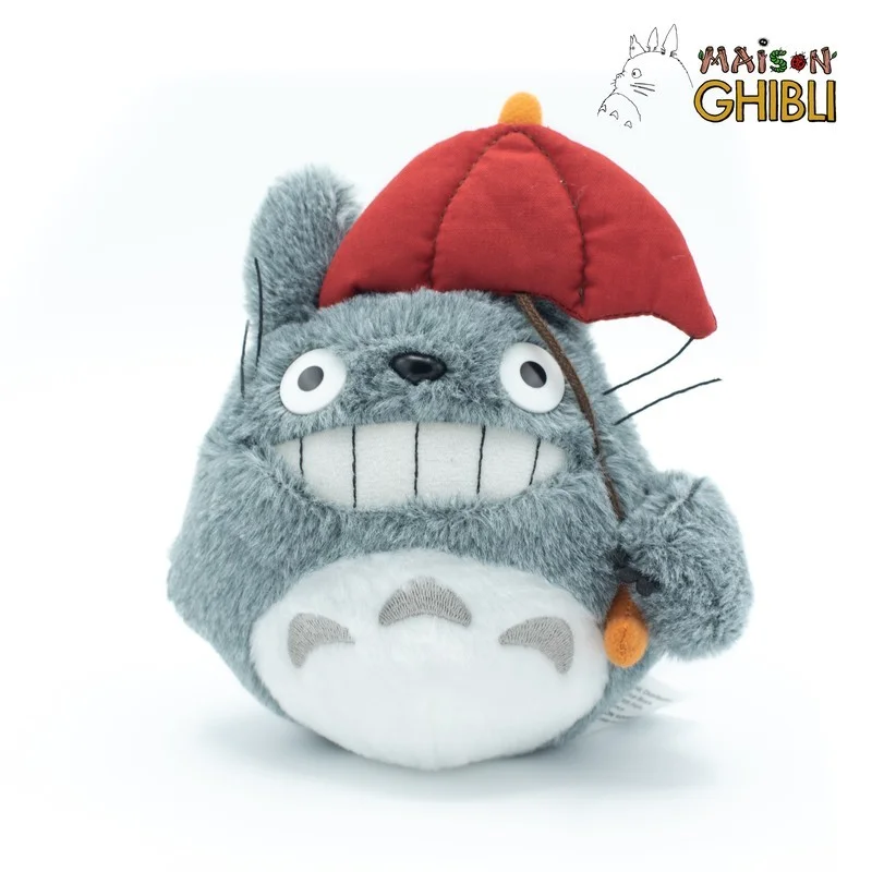 Plush Totoro With Red Umbrella - My Neighbor Totoro