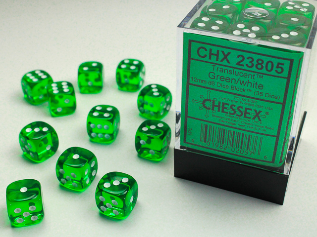 Chessex 12mm d6 Translucent