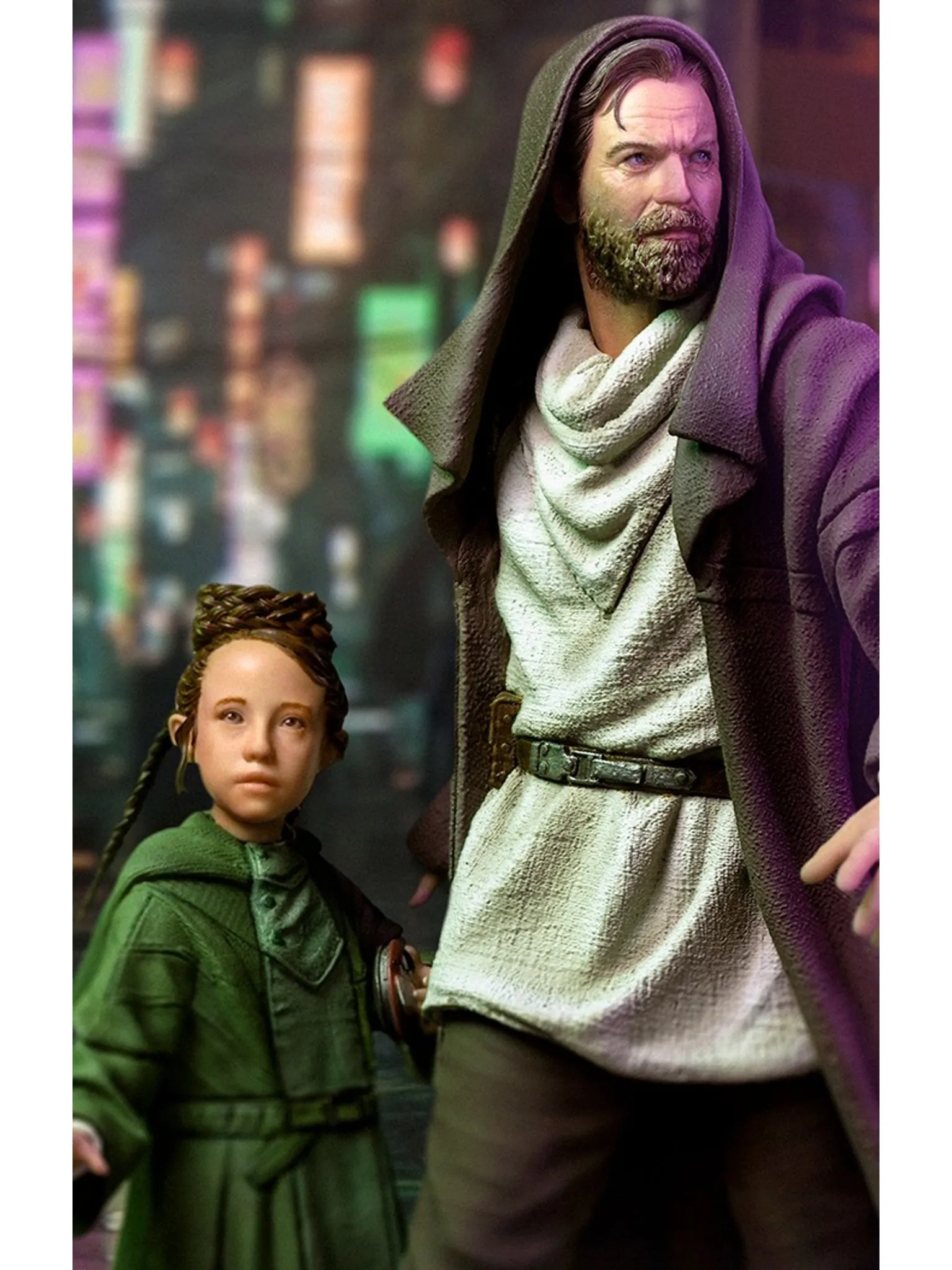 Obi-Wan And Young Leia - Star Wars Deluxe Art Scale 1/10