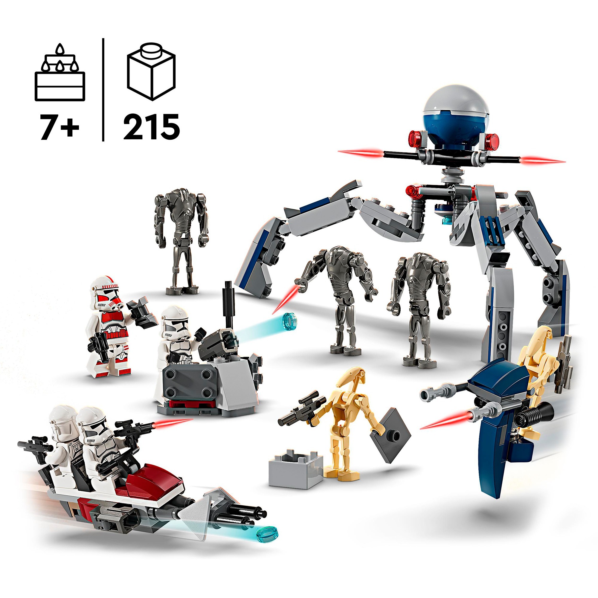 LEGO 75372 Star Wars Clone Trooper & Battle Droid Battle Pack