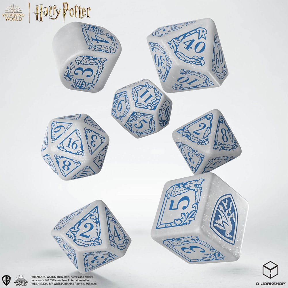 Harry Potter Ravenclaw Modern Dice Set White