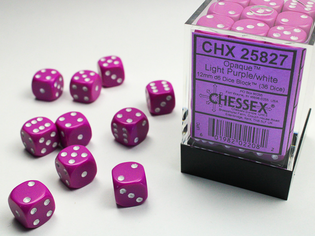 Chessex 12mm d6 Opaque