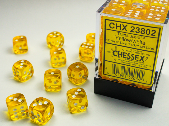 Chessex 12mm d6 Translucent