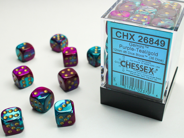 Chessex 12mm d6 Gemini