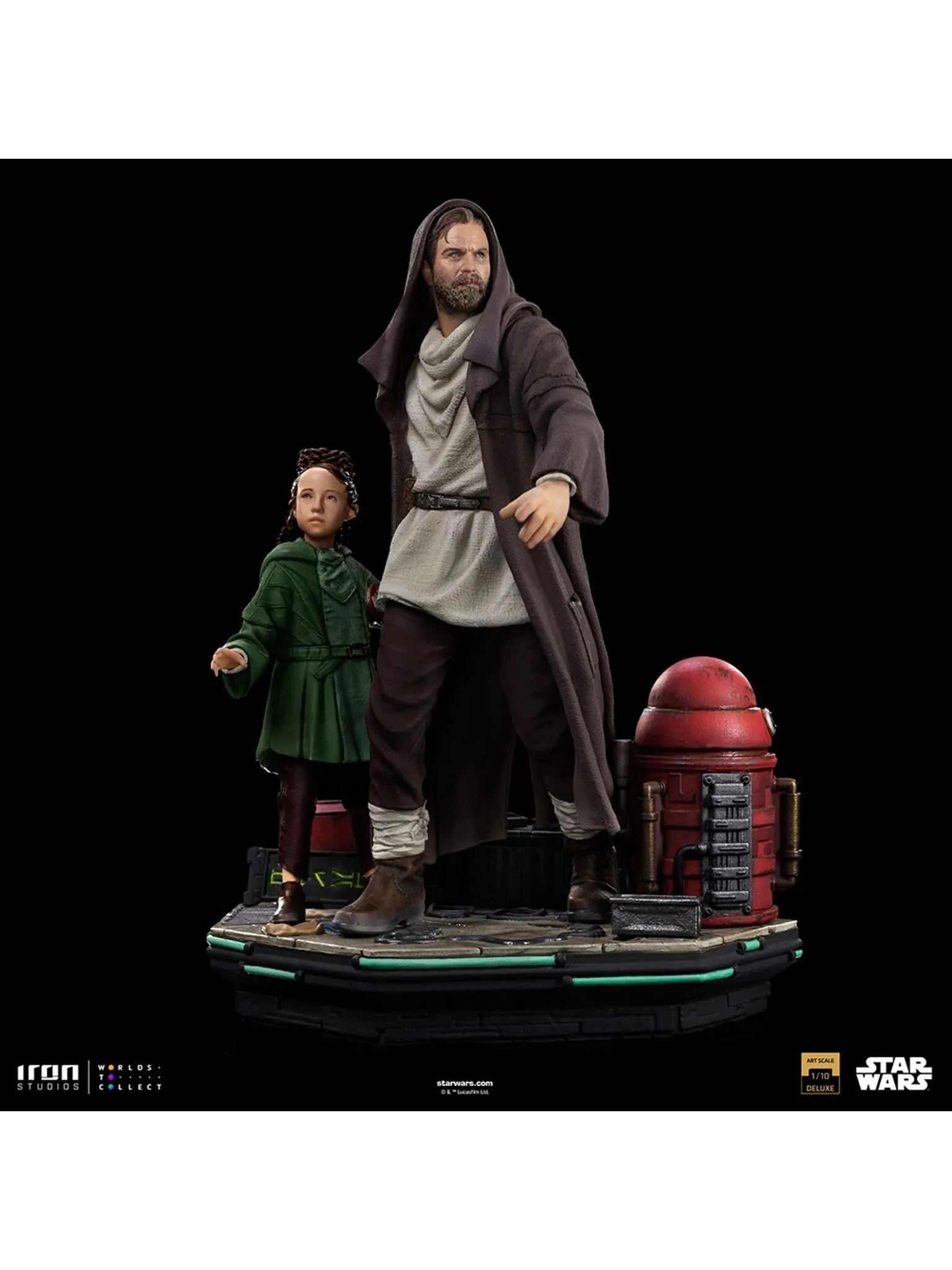 Obi-Wan And Young Leia - Star Wars Deluxe Art Scale 1/10