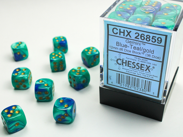 Chessex 12mm d6 Gemini