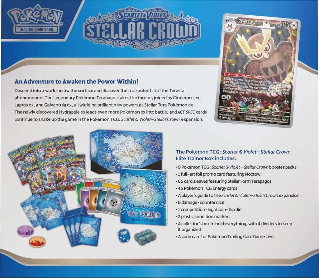 Scarlet & Violet 7 Stellar Crown Elite Trainer Box