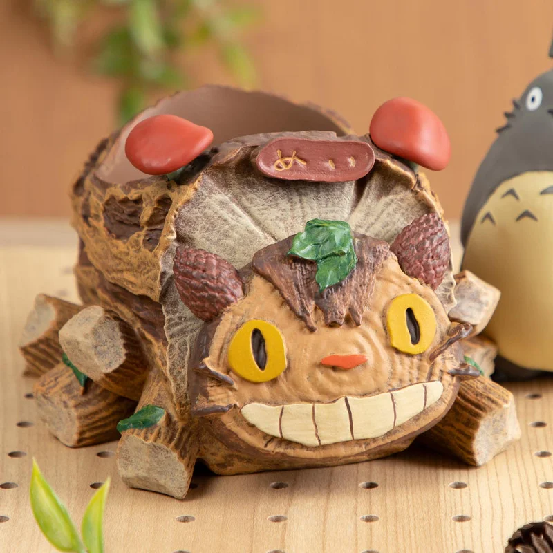 Big Totoro & Catbus wagon Planter - My Neighbor Tot