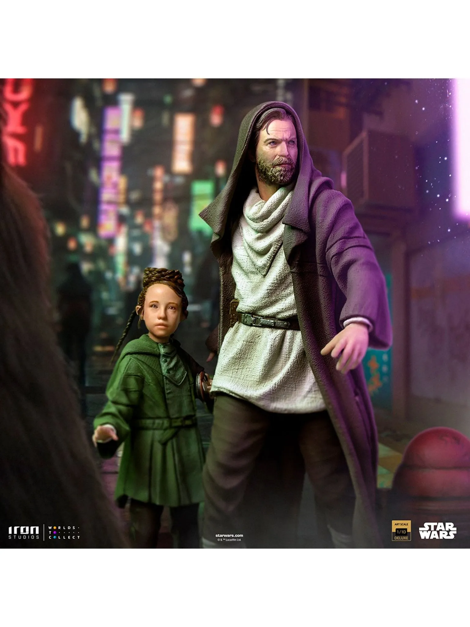 Obi-Wan And Young Leia - Star Wars Deluxe Art Scale 1/10