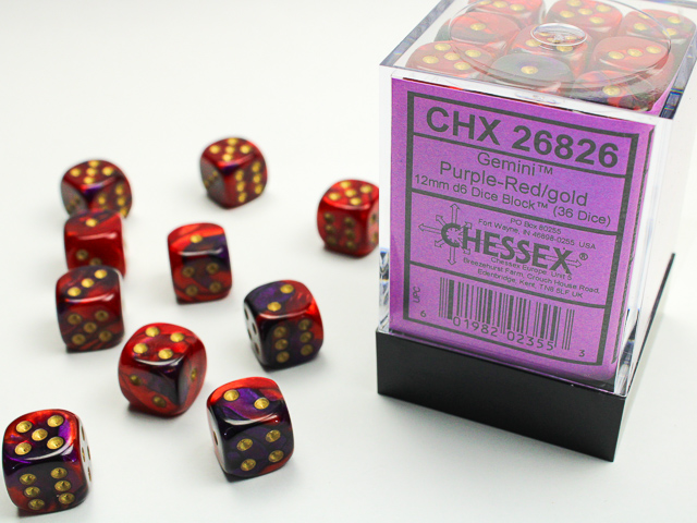 Chessex 12mm d6 Gemini