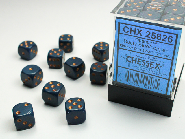 Chessex 12mm d6 Opaque