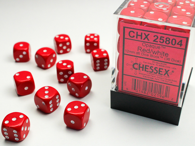 Chessex 12mm d6 Opaque