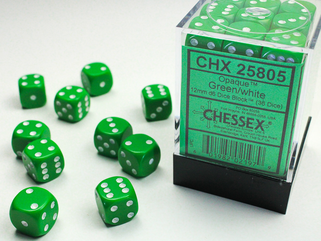 Chessex 12mm d6 Opaque