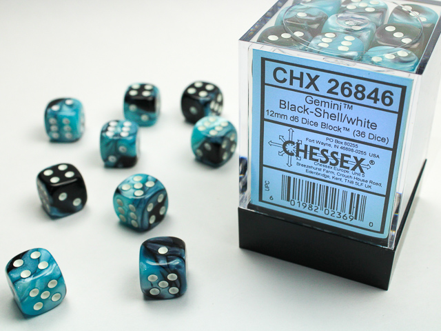 Chessex 12mm d6 Gemini