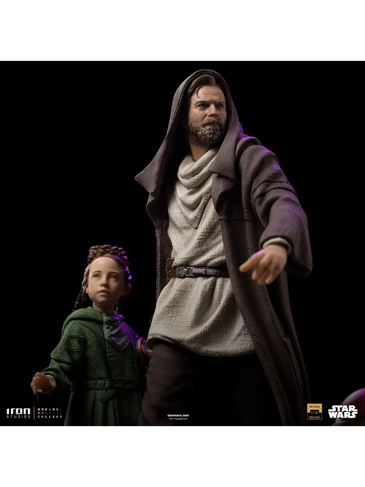 Obi-Wan And Young Leia - Star Wars Deluxe Art Scale 1/10