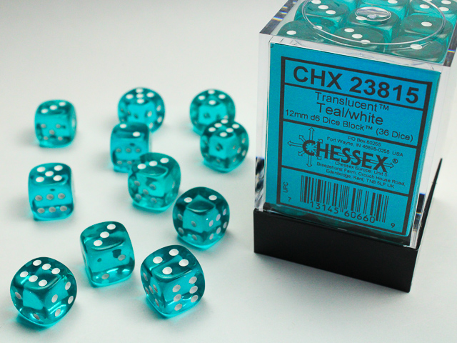 Chessex 12mm d6 Translucent