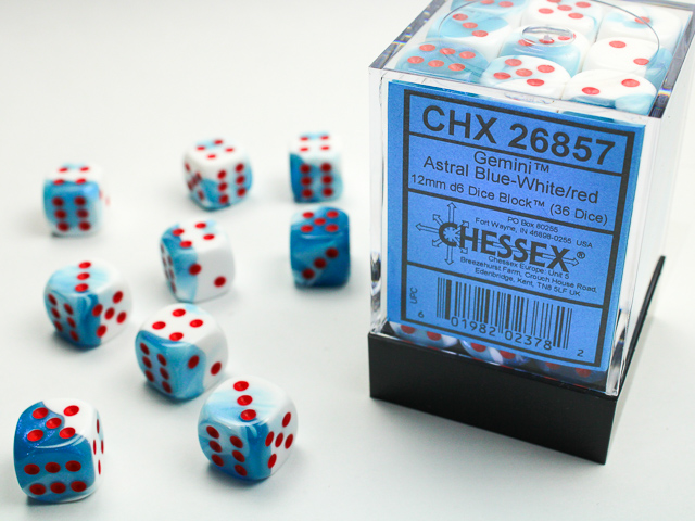 Chessex 12mm d6 Gemini