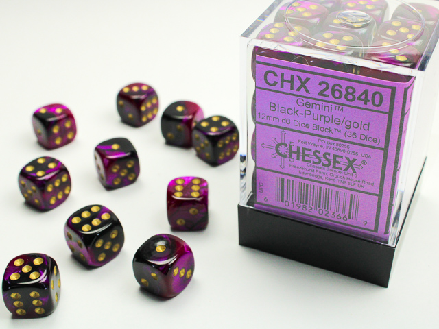 Chessex 12mm d6 Gemini