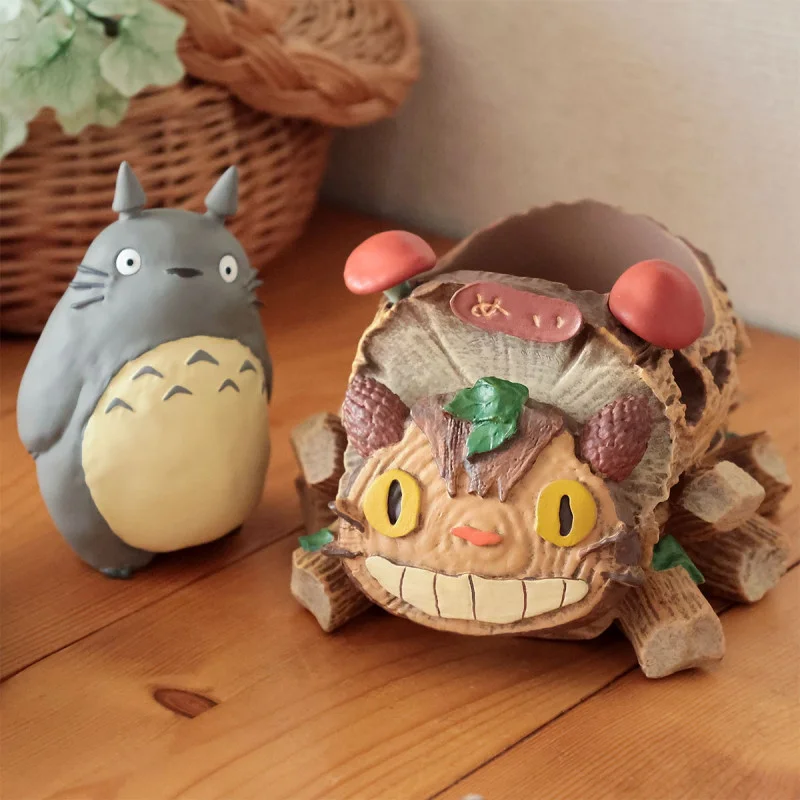 Big Totoro & Catbus wagon Planter - My Neighbor Tot